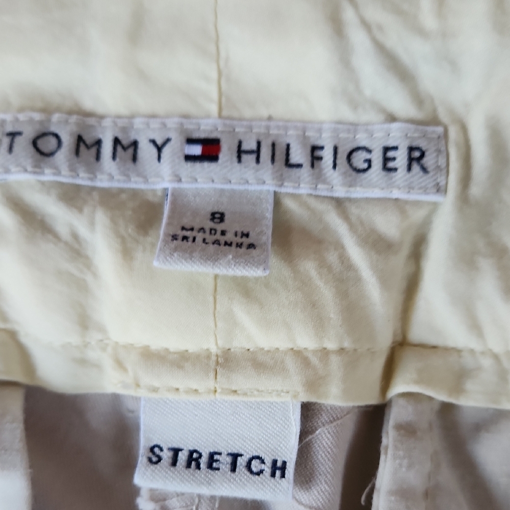 Tommy Hilfiger Cream Women's Trousers - Picture 2 of 4